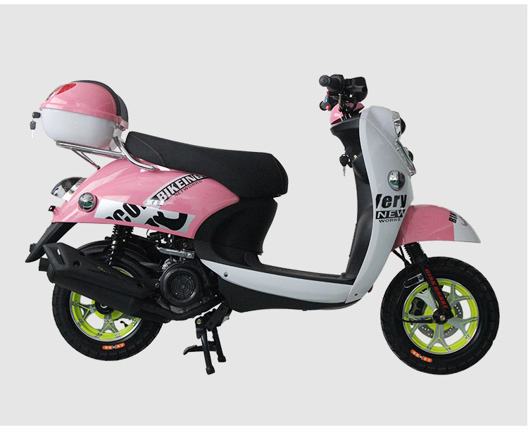 小龟王踏板摩托车燃油车电动助力车女士代步车轻便车韩版摩托车
