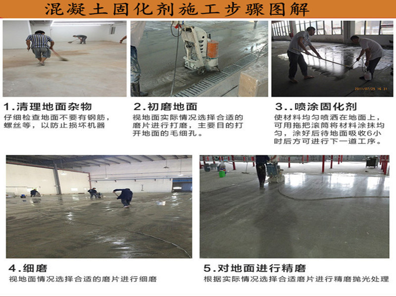 混凝土表面硬化剂 金刚砂 环氧旧地坪翻新施工材料 耐磨地坪漆