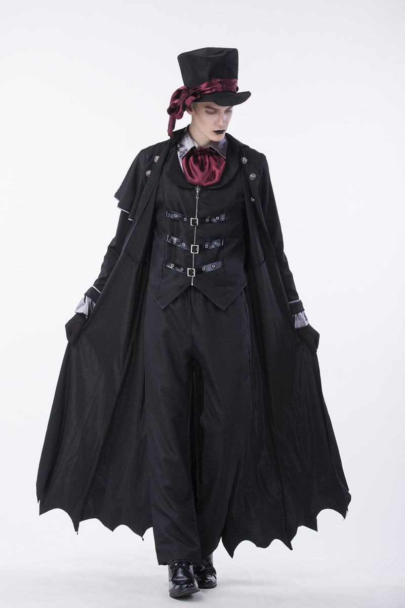 万圣节情侣吸血鬼恶魔角色扮演服 英伦黑暗男绅士cosplay演出服