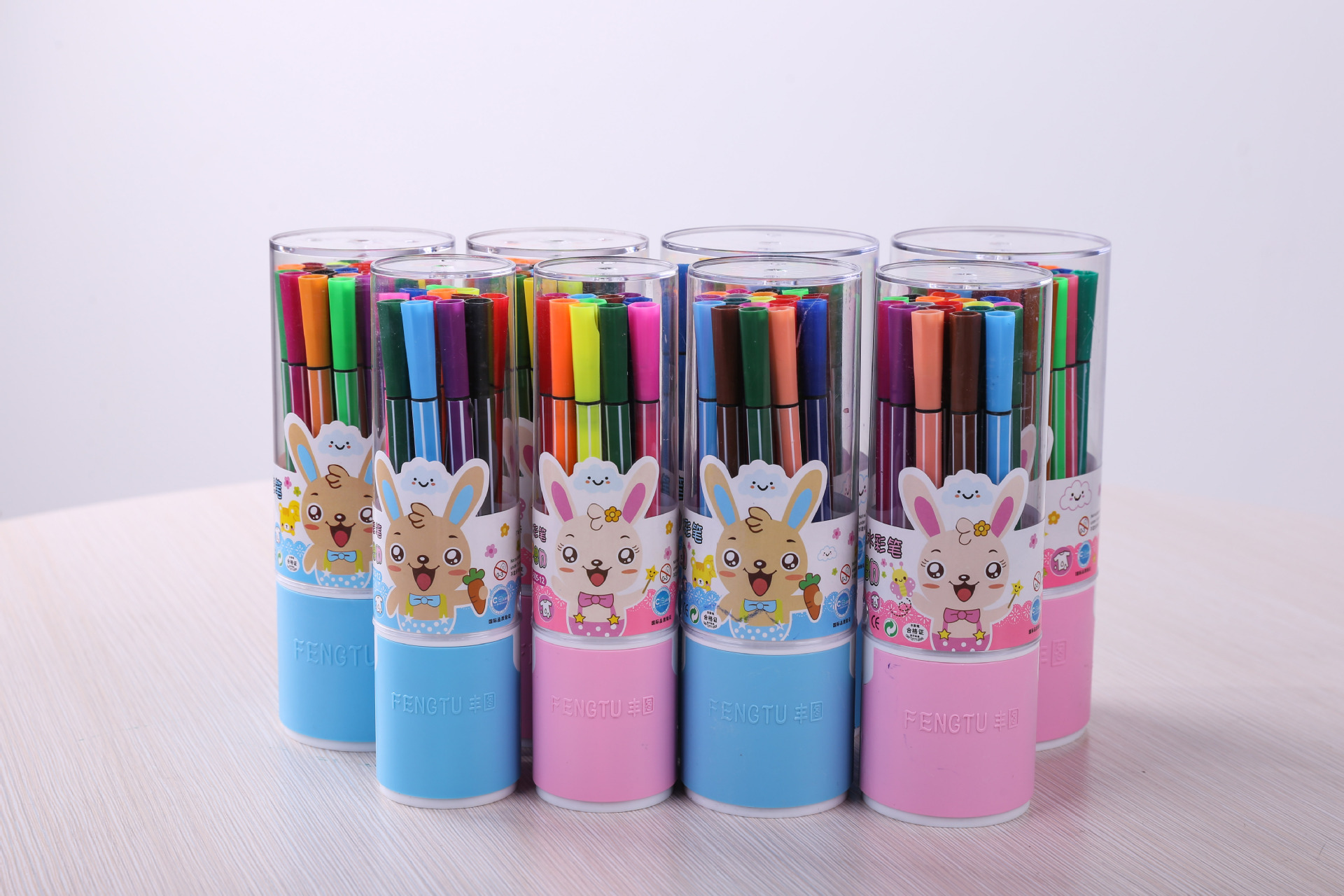 卡通水彩笔 儿童画笔水彩绘画笔创意学生文具礼品水彩笔厂家批发