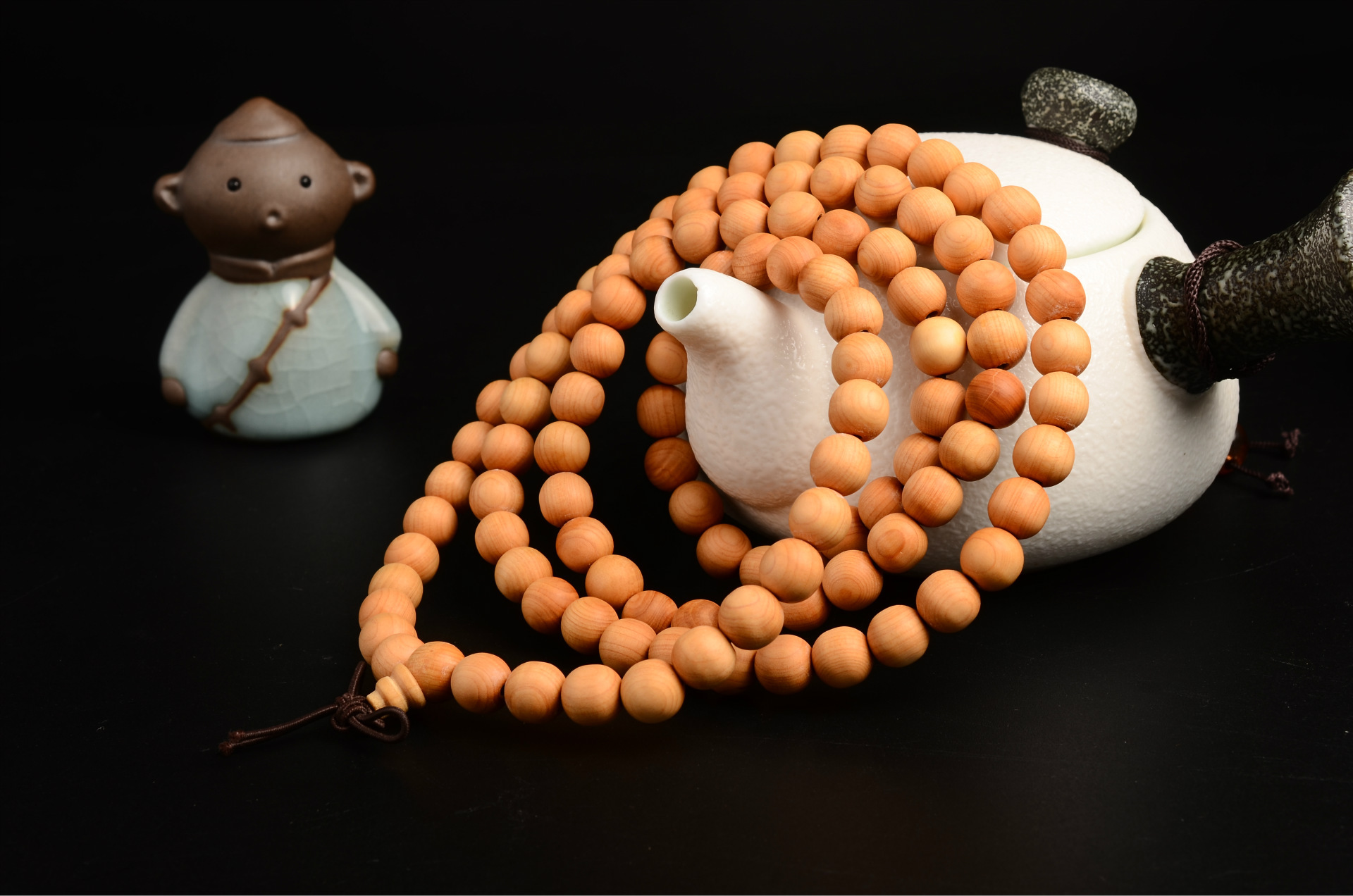 批发佛珠 手工打磨108颗手串 木制工艺品厂家直销