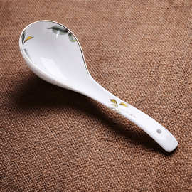 唐山骨质瓷陶瓷勺骨瓷大汤勺子盛汤勺大调羹香榭丽舍大玛格餐具
