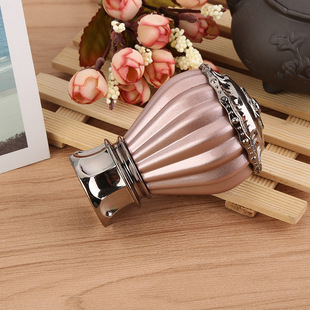 厂家直销悬挂式窗帘杆装饰头 精品多色罗马杆头窗帘配件实用美观