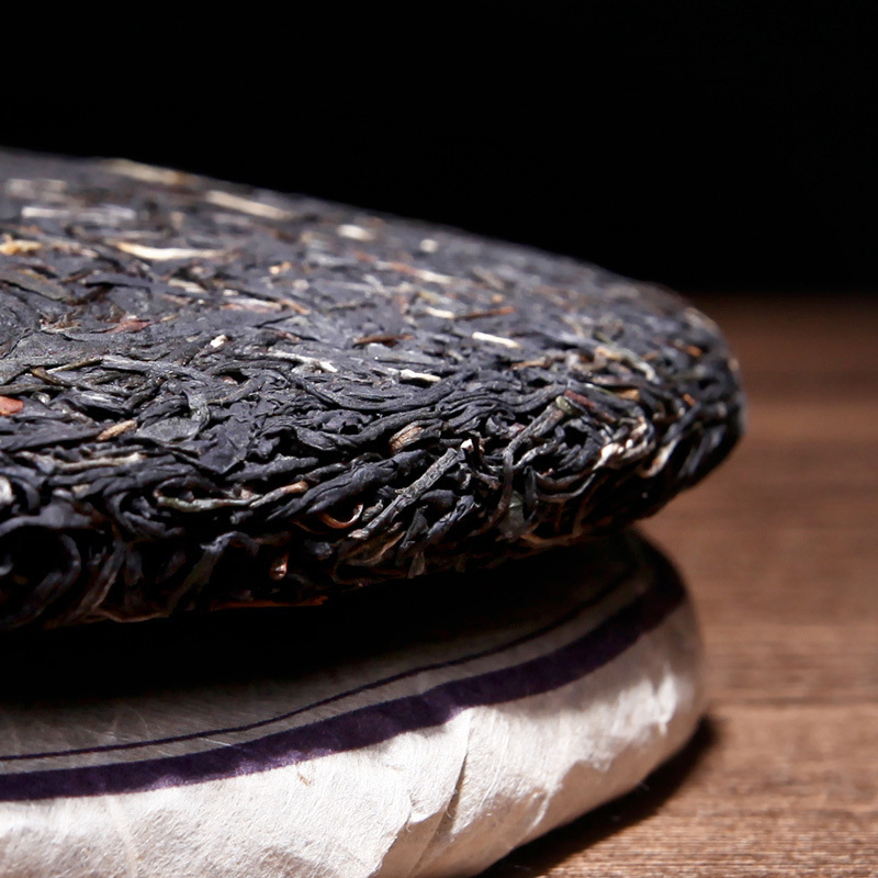 云南普洱茶 吉顺号 紫鹃 357g 普洱生茶饼茶 紫茶稀有老树茶叶