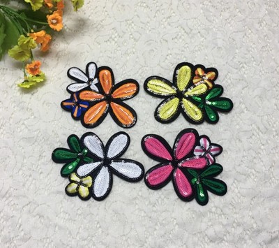 小花布贴补丁贴衣服毛衣羽绒服修补洞装饰贴花百搭全绣多色太阳花