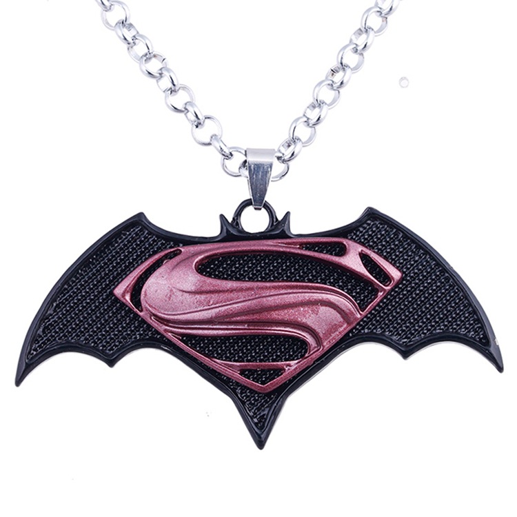 蝙蝠侠项链欧美supermanvsbatman漫威系列蝙蝠侠大战超人项链