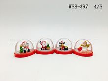 现货出售  各色工艺品摆件  塑料雪花水球WS8-397~398