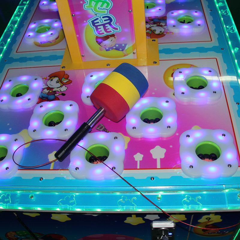 双人打地鼠 儿童新款投币游戏机 儿童乐园敲击电玩设备游艺机直销