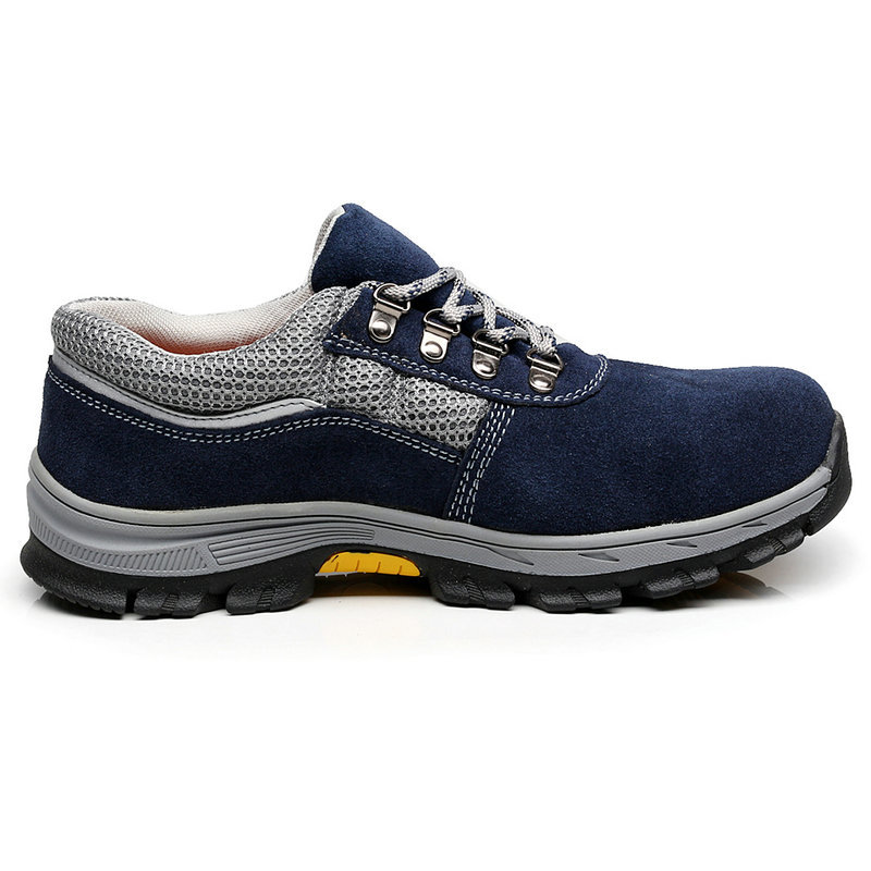 耐油耐酸碱安全鞋 夏季翻毛皮橡胶底劳保鞋 防砸防刺工地防护鞋