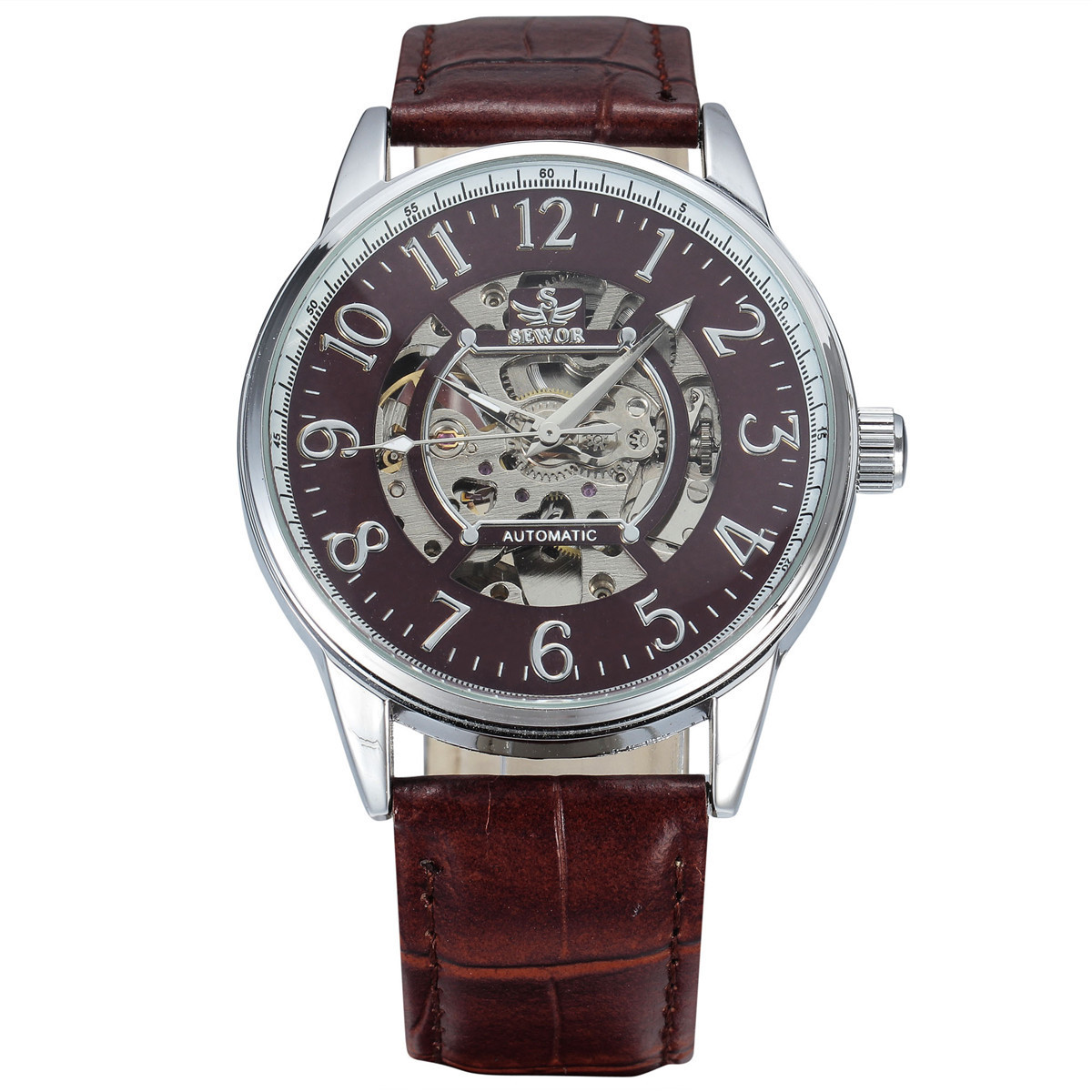 sewor 斯沃奇 男士镂空时尚百搭 手动机械表 腕表男手表一件代发