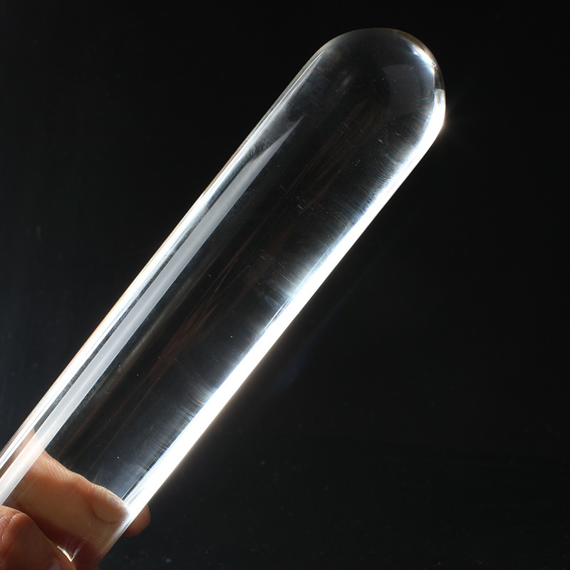 圆柱冰火棒 成人用品玻璃水晶阳具 女用自慰器具后庭肛门塞自慰棒