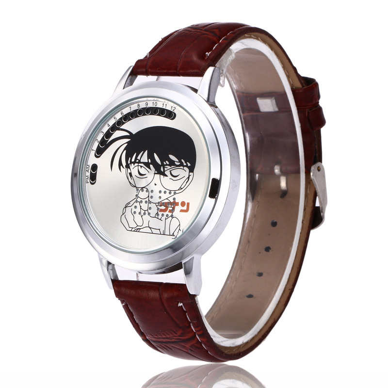 d触屏手表 led动漫创意时尚学生名侦探柯南触摸手表 学生个性