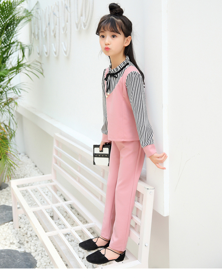 2017新款秋季女童洋气套装女大童韩版春秋儿童装女孩两件套