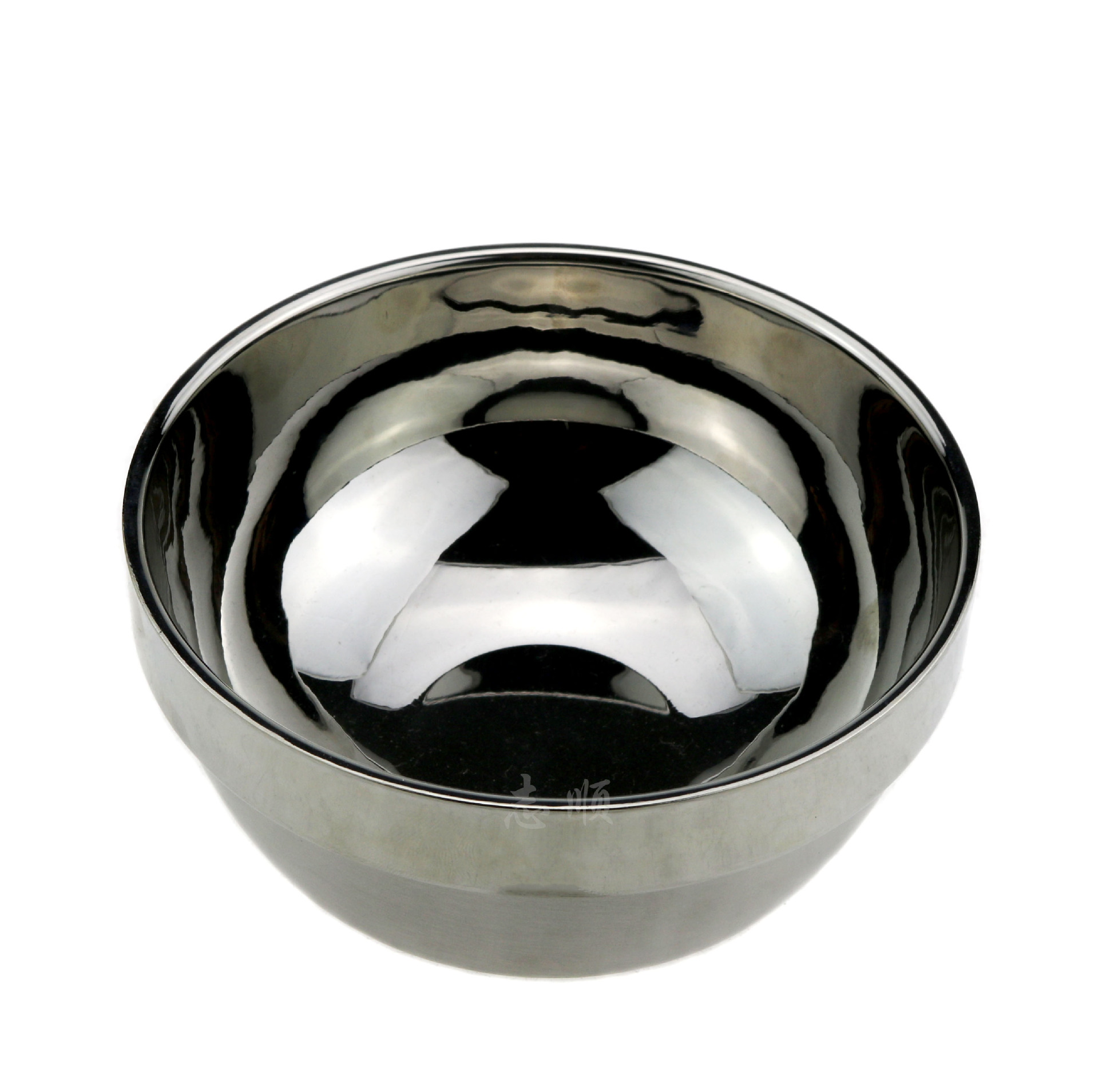 加厚铂金碗韩式碗 304不锈钢碗 家用碗 双层隔热儿童汤碗 泡面碗