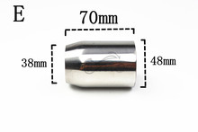 摩托车改装排气管焊接头转接口38/48不锈钢加长转接头通用接口