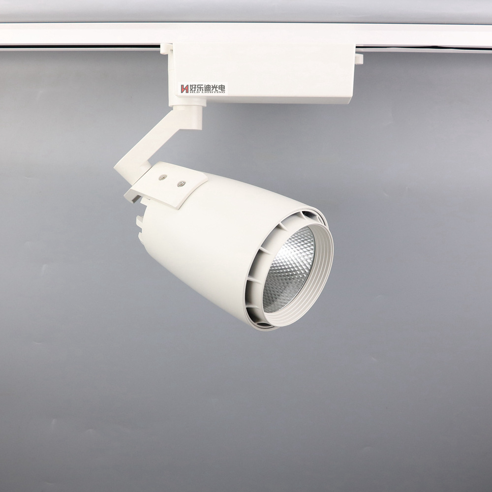 服装店射灯led轨道灯30w四线三回路cob导轨灯连锁店路轨滑道灯