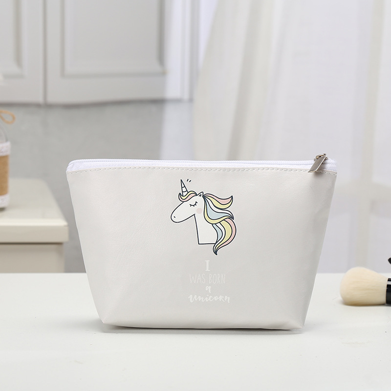 Korean Unicorn Square Cosmetic Bag Xiao Qiao Shou Take Travel Bag Daily Toiletry Bag Factory Wholesale Direct Sales