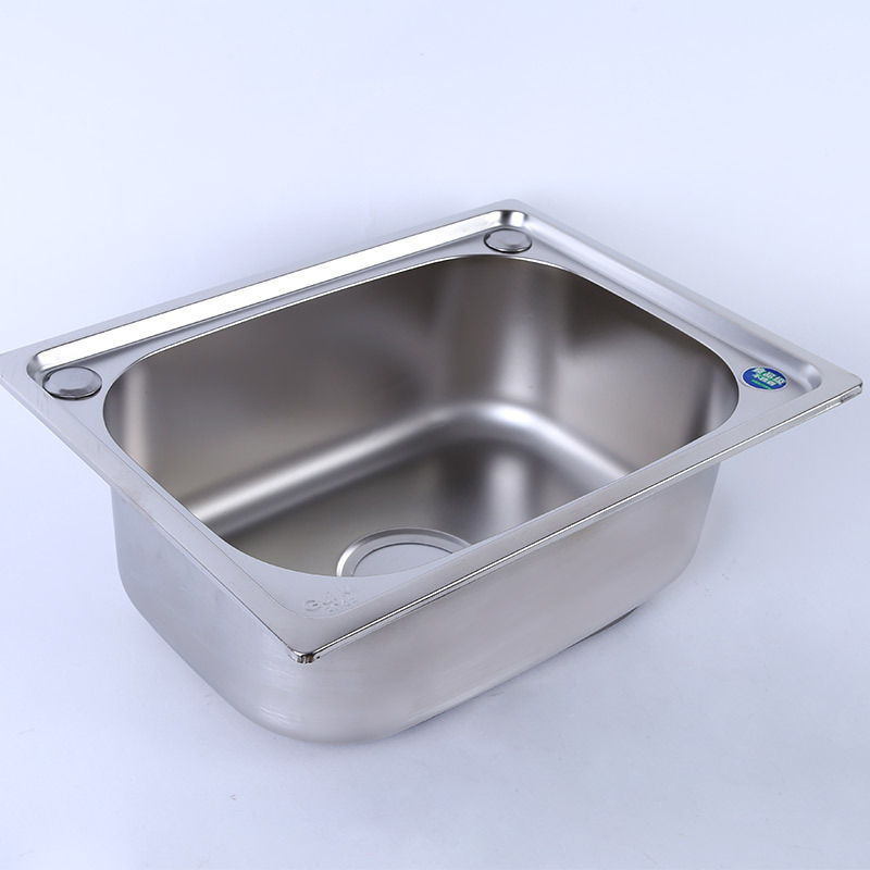 Customized 5338 Stainless Steel Vegetable Washing Basin Stretch Sink Pearl Sand Stainless Steel Vegetable Washing Basin Engineering Vegetable Washing Sink
