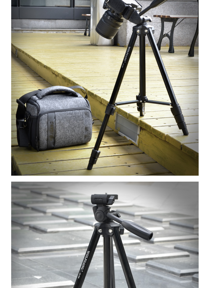 wolfgang/沃尔夫冈 微单三脚架 便携相机自拍架钓鱼支架 厂家直销