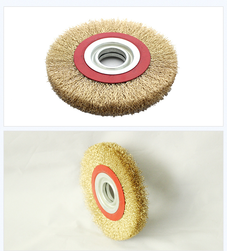 厂家直销机平型钢丝轮永康厂家除锈钢丝轮出口钢丝轮铜丝钢丝轮