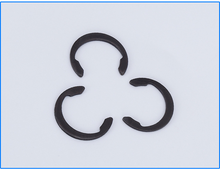 c型弹性挡圈 夹紧挡圈 65mn弹簧钢发黑 c型介子 c型卡簧 开口挡圈