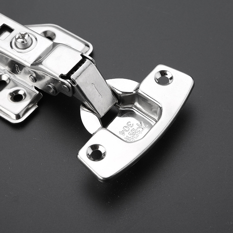 衣柜加厚静音弹簧201铰链门窗阻尼缓冲合页 橱柜固定式不锈钢铰链