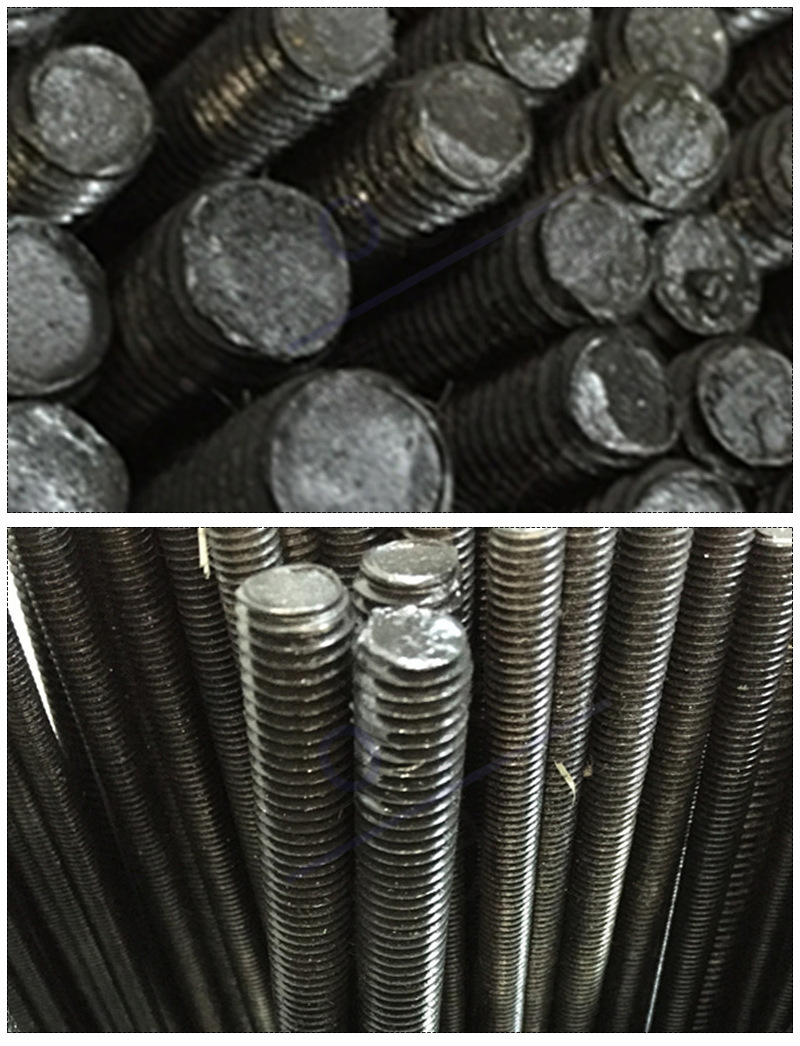 8级发黑丝杆牙条螺杆全牙螺纹杆通丝1米通丝m6-m36