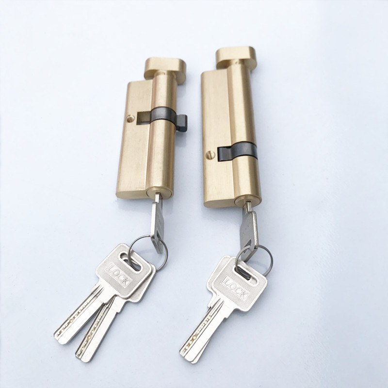 单开塑钢铝合金门全铜正芯单头锁芯防盗门锁芯偏心锁芯全铜锁芯