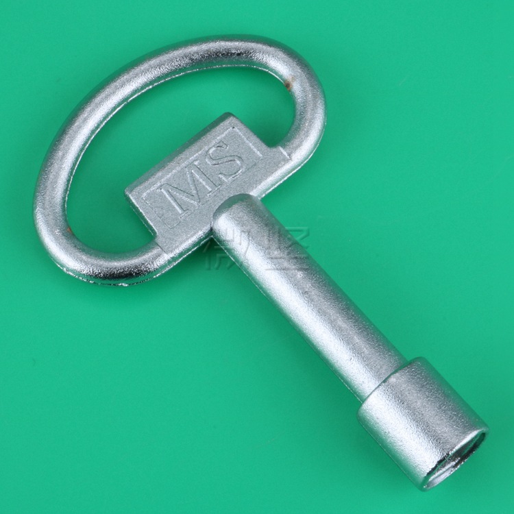 微坚 四角钥匙 网络机柜门锁 高低压柜配电柜 配件 锌合金材质