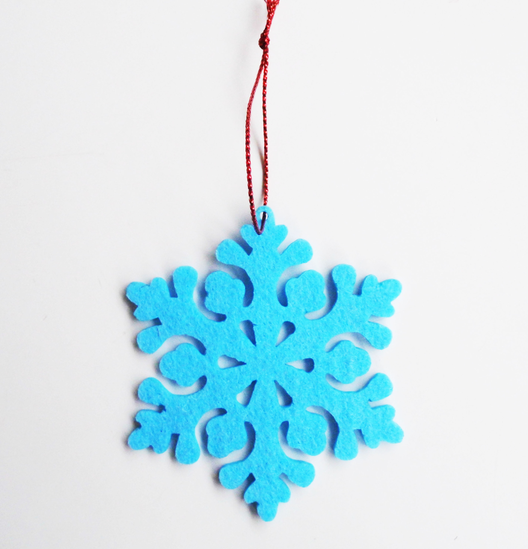 厂家直销无纺布圣诞节圣诞装饰雪花挂件 定制圣诞用品雪花挂饰