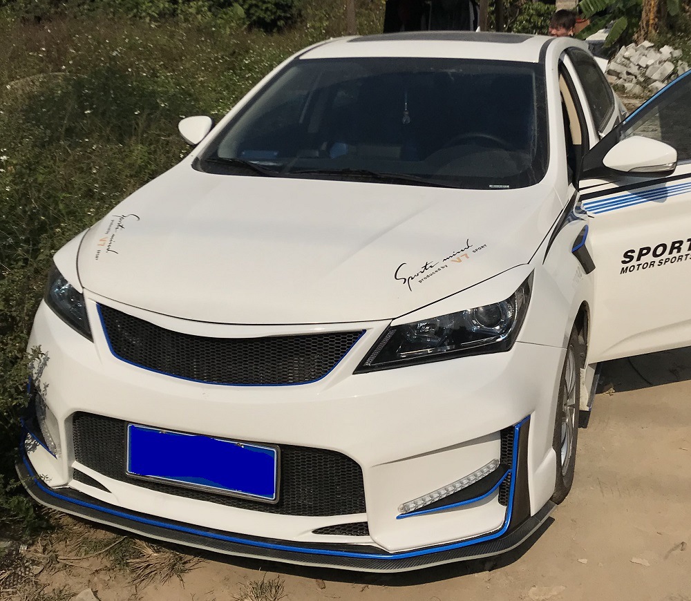 适用长安悦翔v7大小包围汽车改装配件树脂侧裙尾翼灯眉前后保险杠