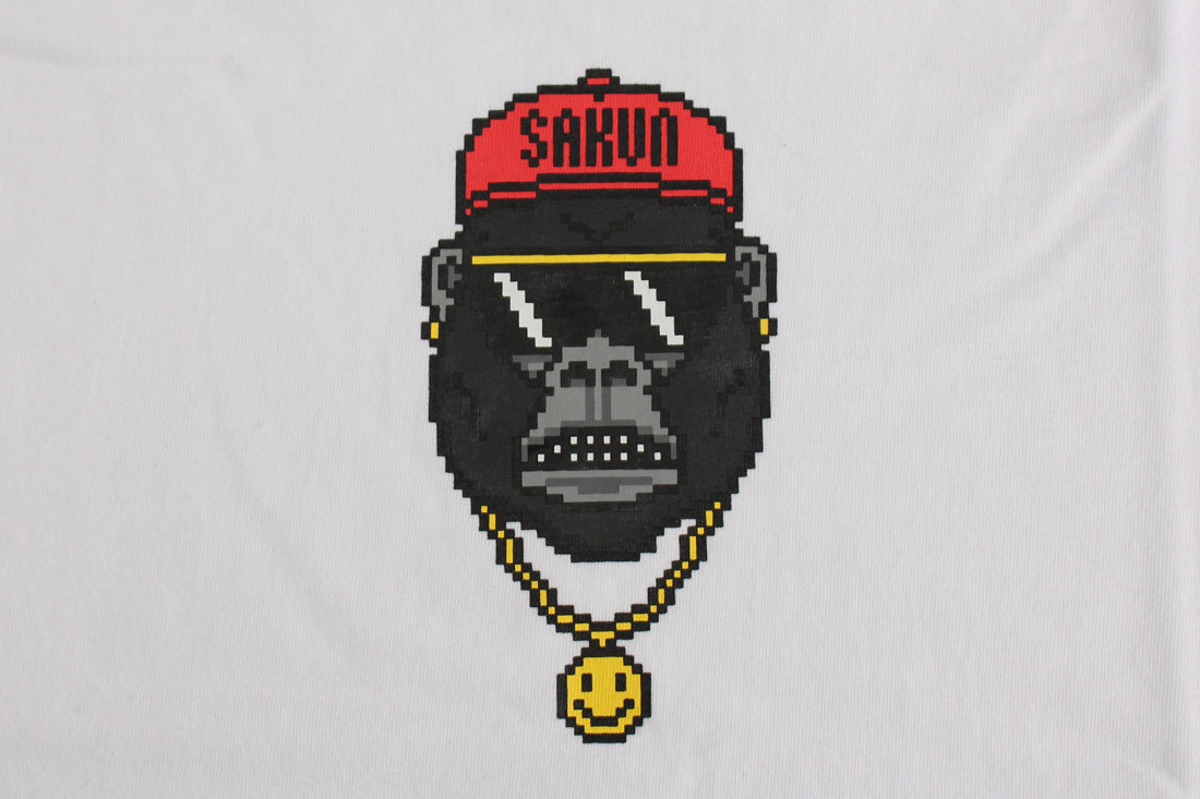 2017春夏新款日韩潮牌 sk土豪猿人头