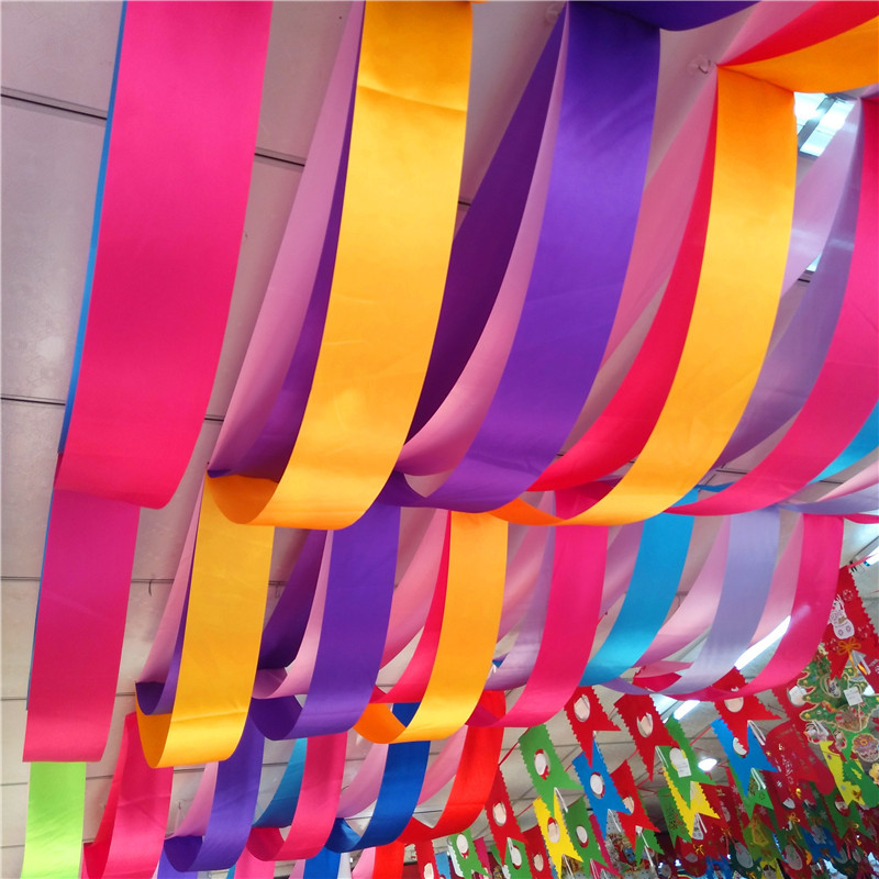 2022新款吊顶波浪旗装饰彩带开业商场吊旗挂旗场景布置吊顶波浪旗