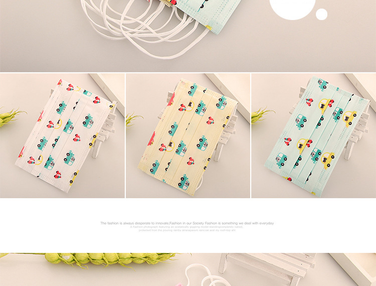 cartoon printing disposable respirator dust respirator mask