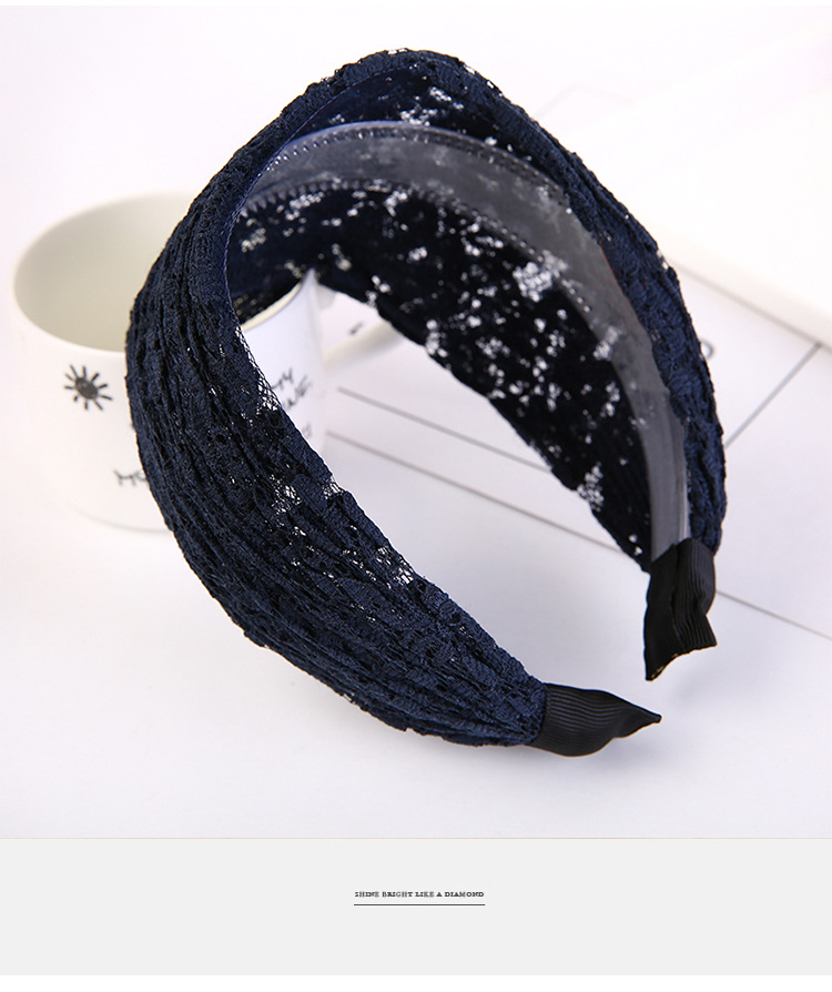 韩版热销女士遮白发发卡发箍 蕾丝镂空头箍压发发饰头饰义乌批发