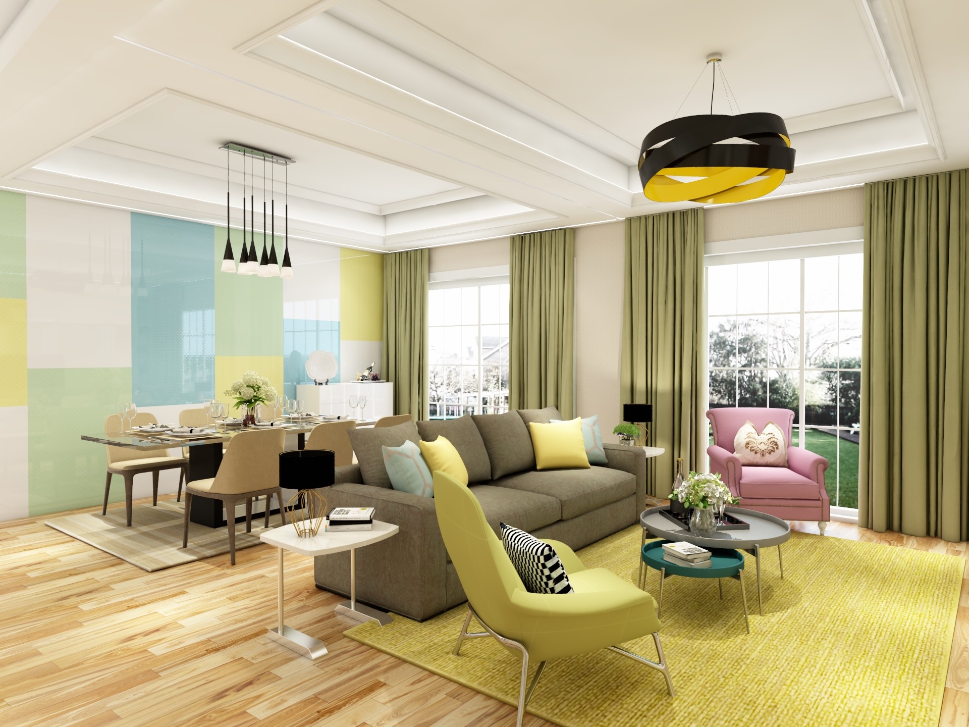 【家居】 - 草绿色如正确运用到装修设计中 三维家