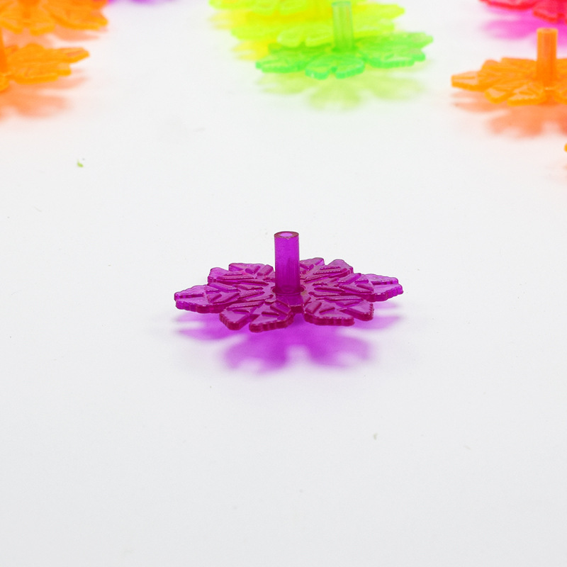 外贸热卖新品彩色雪花片积木陀螺玩具可做装扭蛋玩具批发-阿里巴巴