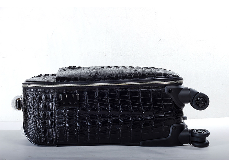 鳄鱼皮拉杆箱四轮真皮旅行拖箱支持分销一件代发新款 el0001