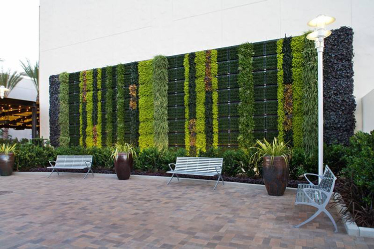 酒店装饰仿真植物墙人造绿植墙 室内户外垂直绿色植物墙 可定制