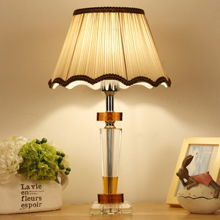 红腾k9水晶台灯卧室床头灯创意简约现代台灯温馨床头暖光客厅灯