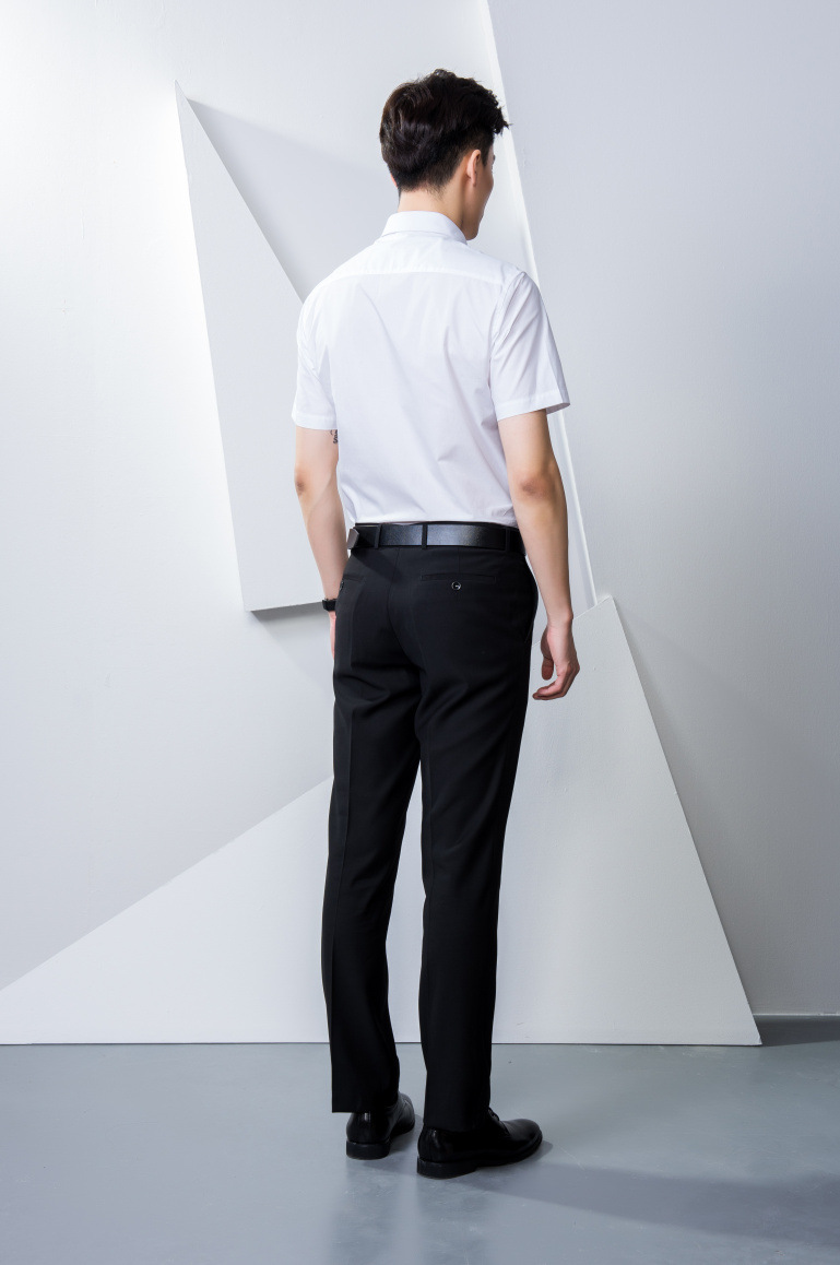 男士西裤商务休闲裤正装黑色修身免烫裤子西装长裤四季款一件代发