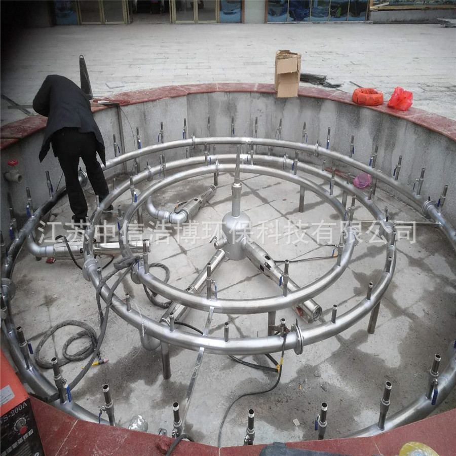 圆形管道 圆形喷泉 音乐喷泉 广场喷泉 喷泉管道设计 管道制作