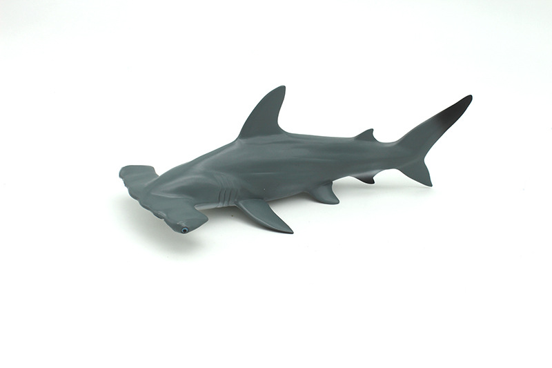 锤头鲨实心pvc仿真锤头鲨pvc硬塑实心锤头鲨逼真仿真pv锤头鲨