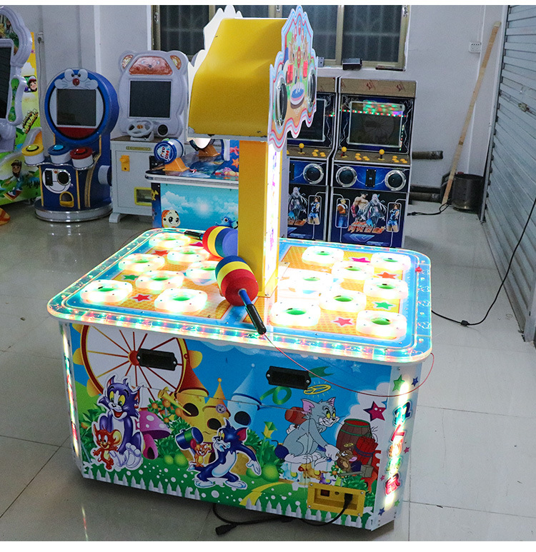 厂家直销双人打地鼠游戏机 儿童乐园电玩设备亲子投币游艺机