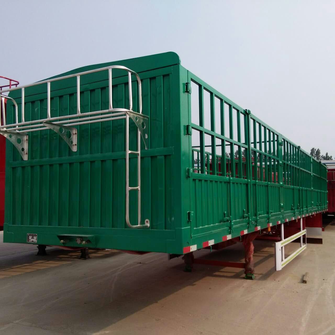 轻型半挂车13米高栏挂车 仓栏半挂车 高低板仓栏半挂车价格