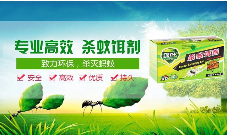 绿叶强力5克杀蟑饵剂小强蟑螂药灭蟑清杀虫饵剂杀蚁饵剂蚂蚁药粉