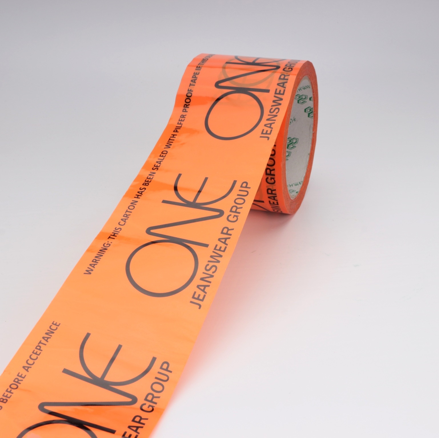 a定制批发印字胶带乳白双色印刷胶带透明封箱胶带警示语打包胶带