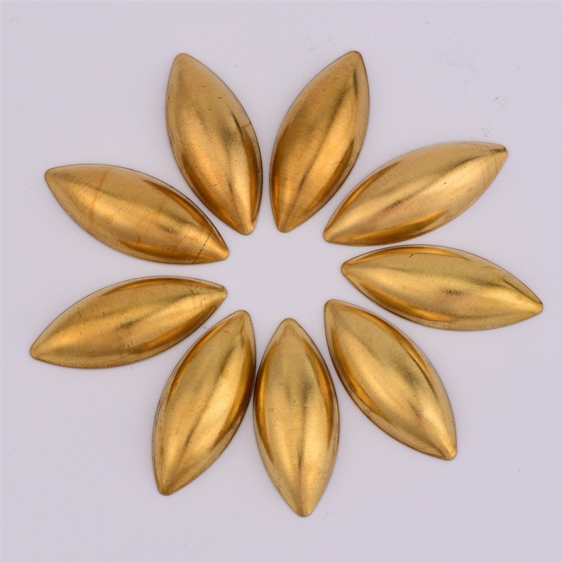 33*14mm实心凹面马眼铜片 衣服箱包饰品配件 手工活diy材料 毛坯