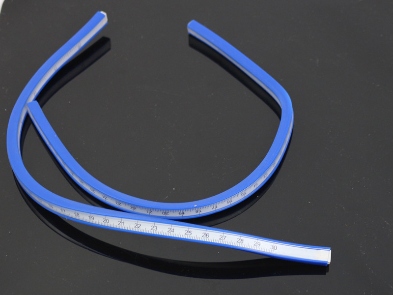 30cm蛇尺 软尺 弧线尺 曲线尺 服装美术打版漫画军事测绘制图尺-阿里