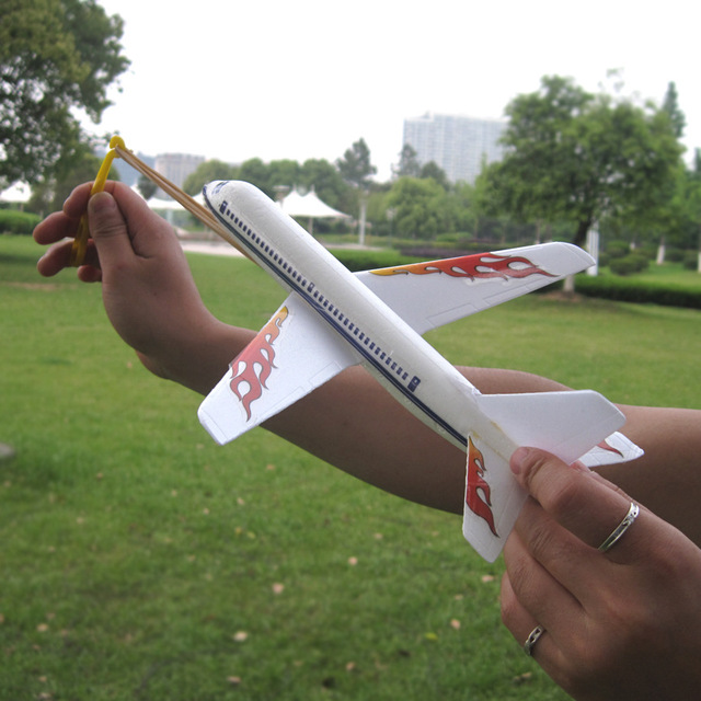 山鹰号 手掷航模组装飞机模型 弹射飞机科技小制作手工飞机模型